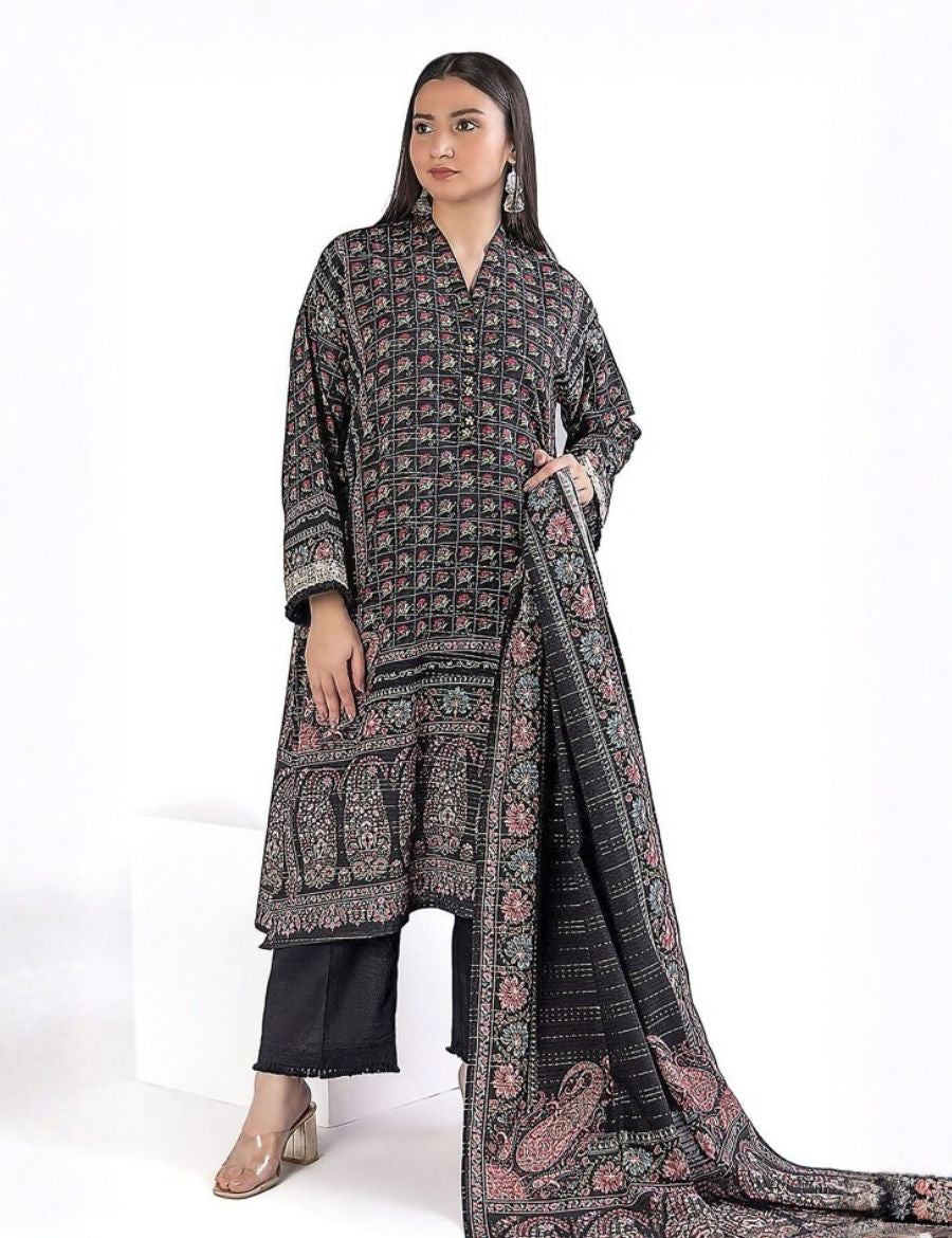 Unstitched Khaadi Printed Khaddar 3-Pc 06