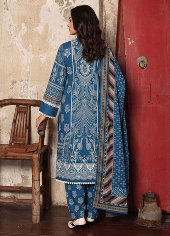 Unstitched C-Print Printed Linen 3 Piece CP-8106