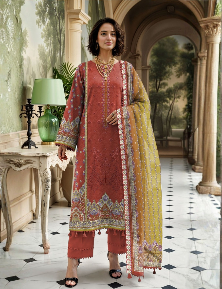 Nisha Designer Printed Lawn 3PC 599-04