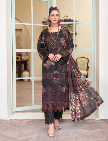 Set of Munarq Embroidered Lawn 3PC vol 2620