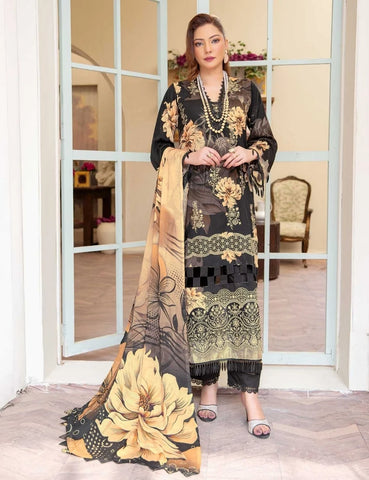 Set of Munarq Embroidered Lawn 3PC vol 2620
