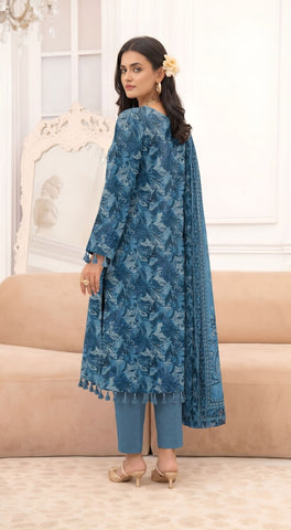 bareeze emb linen 3pc