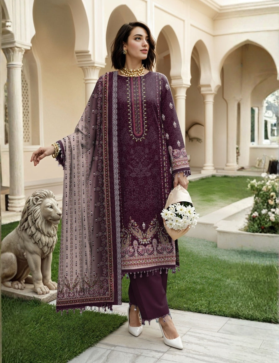 Nisha Designer Printed Lawn 3PC 599-05
