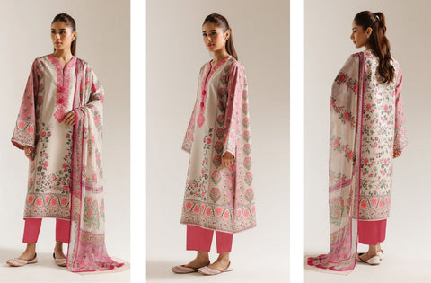 Set of Ethnic Print Lawn V-624