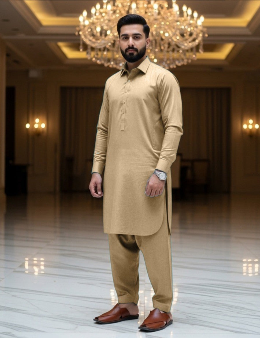 Nishat Naqsh Camel Beige