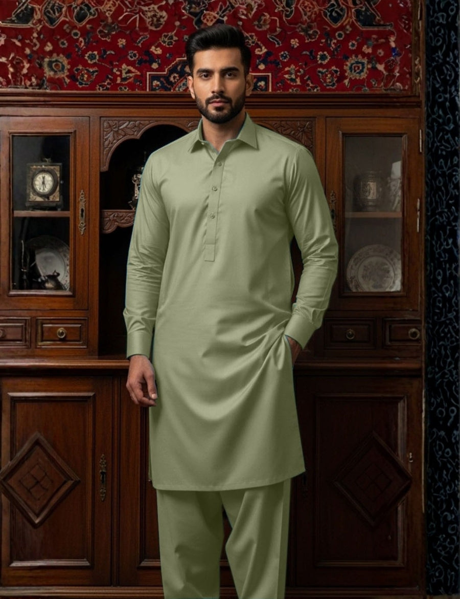 Gul Ahmad German cotton Sage Green