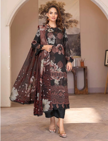 Set of Munarq Embroidered Lawn 3PC vol 2620