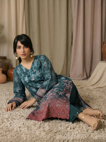 Ripple Collection Printed Emb Lawn 3PC R-508