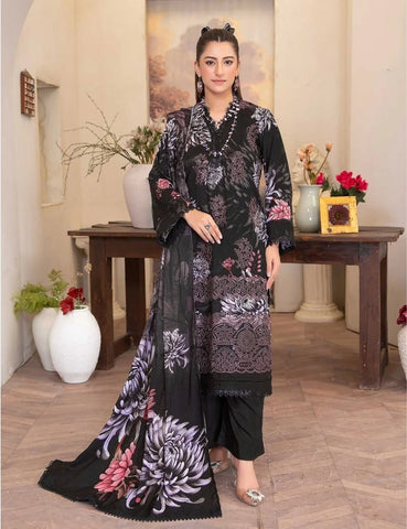 Set of Munarq Embroidered Lawn 3PC vol 2620