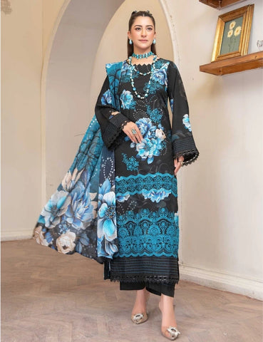 Set of Munarq Embroidered Lawn 3PC vol 2620