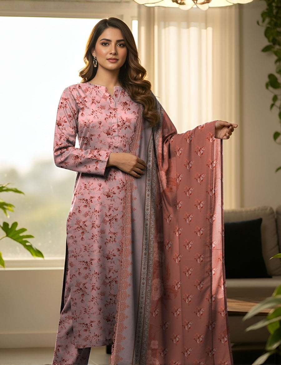 Bareeza Emb Printed Lawn 3PC PR-6936
