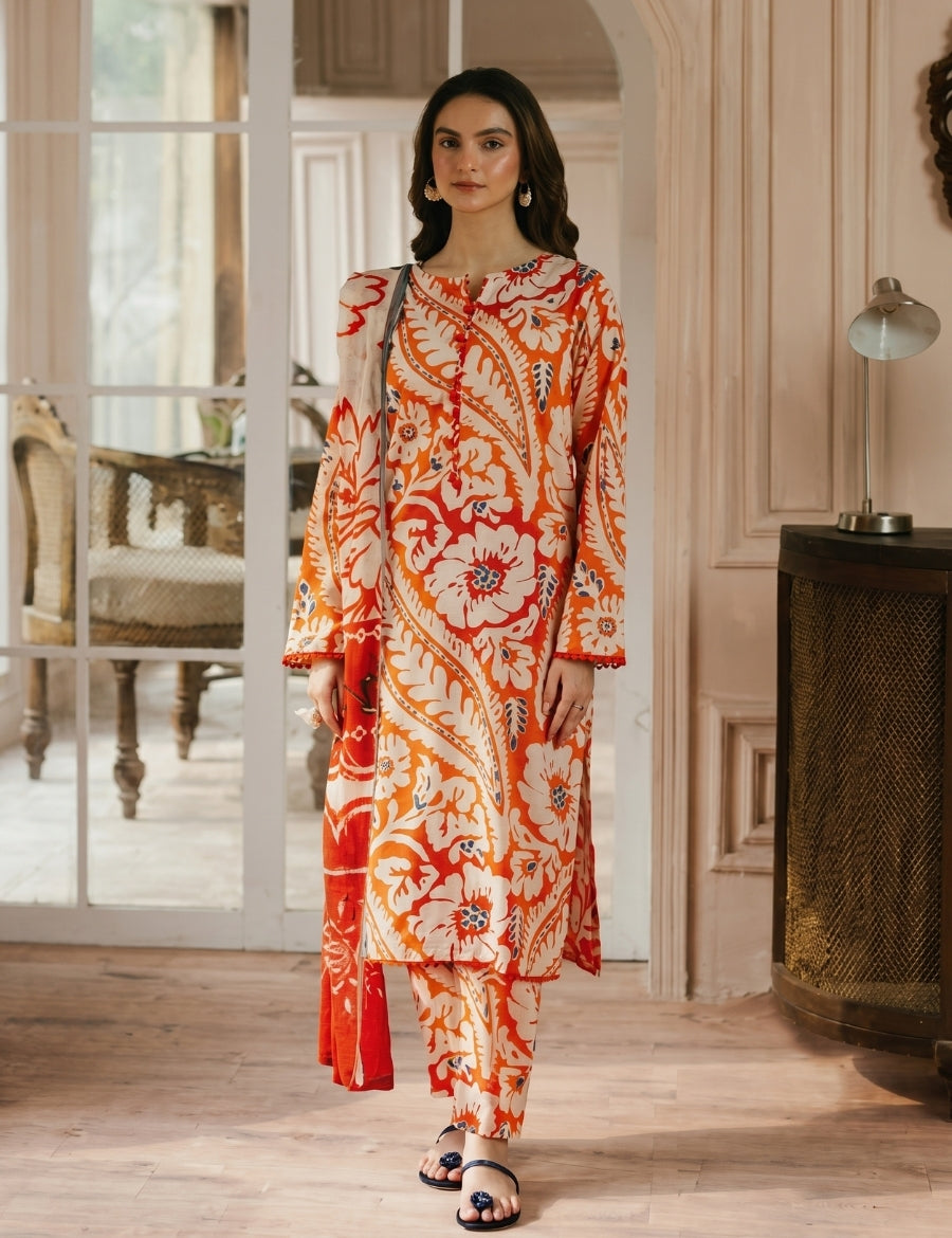 Baroque Printed Lawn 3PC ES-US-D6070-101