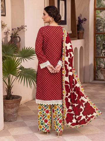Charizma printed linen 3pc