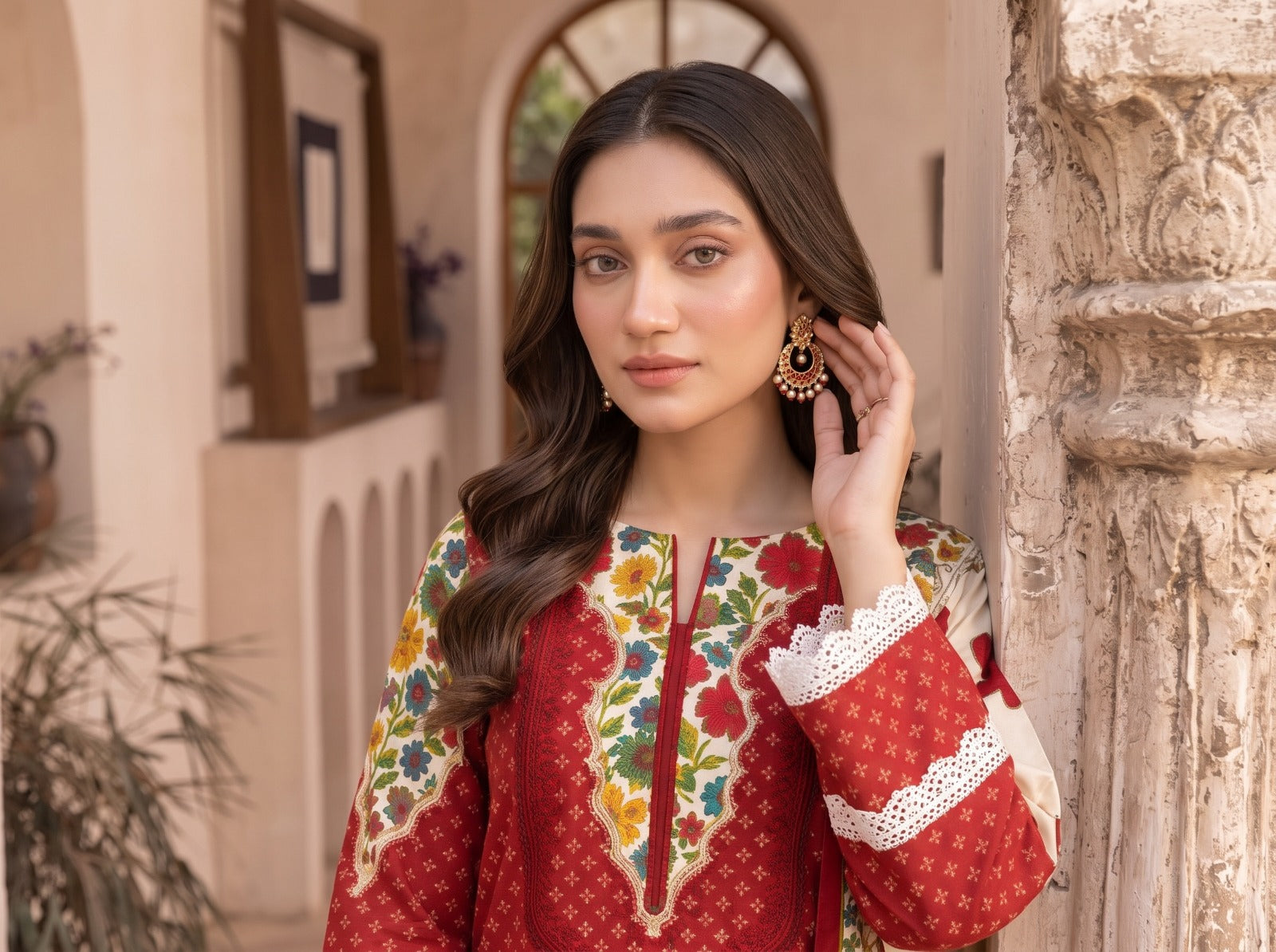 Charizma printed linen 3pc