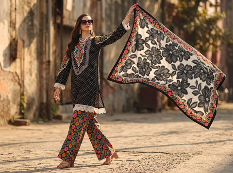 Charizma printed linen 3pc