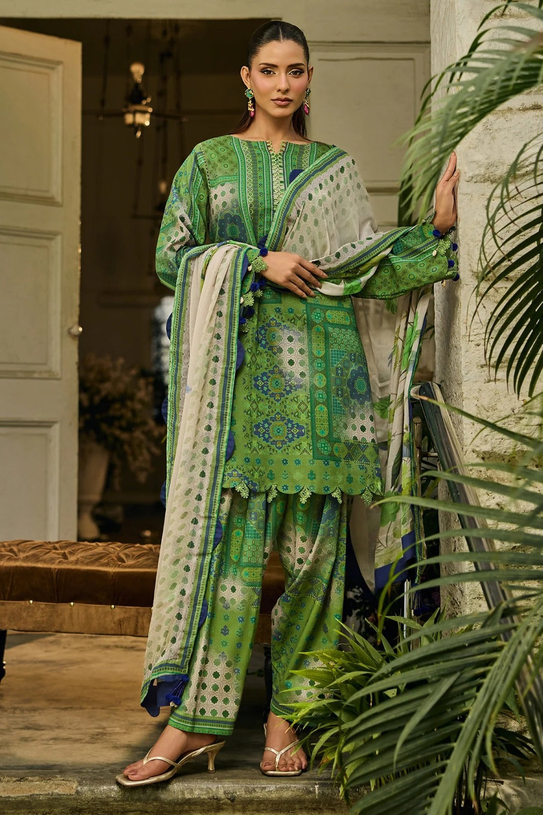 Charizma printed linen 3pc