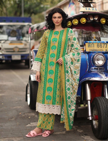Charizma printed linen 3pc