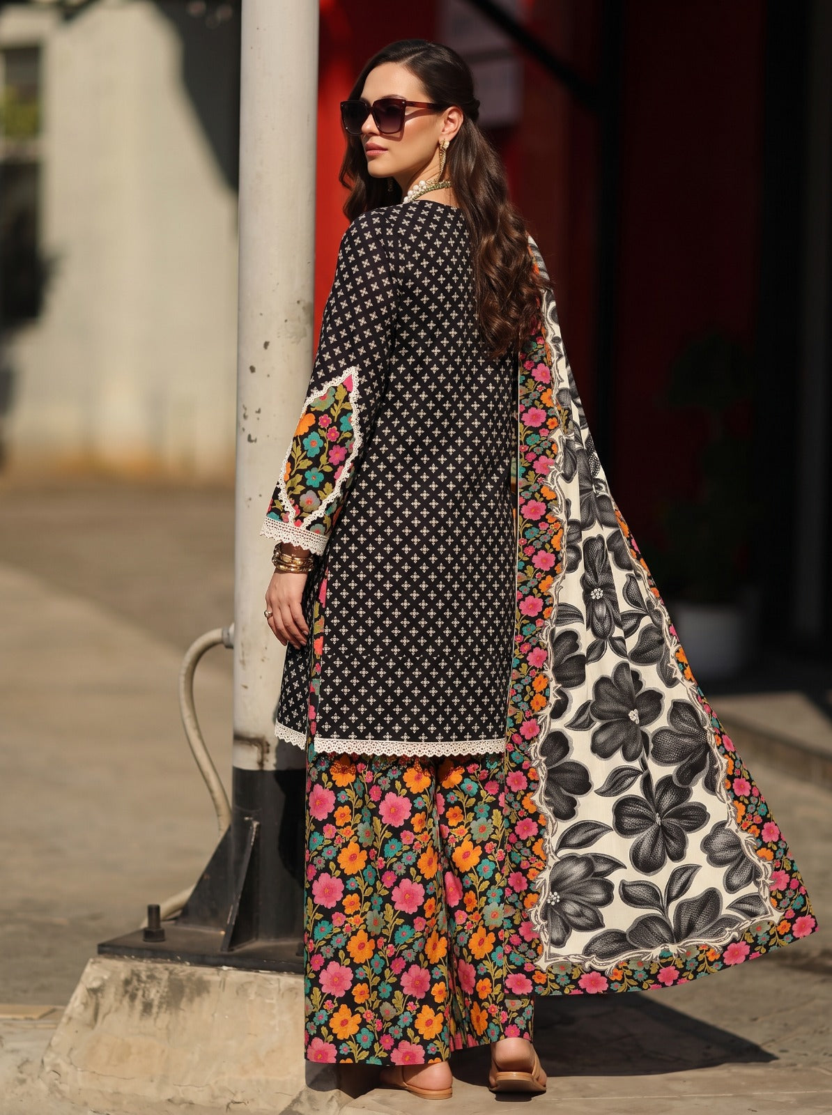 Charizma printed linen 3pc