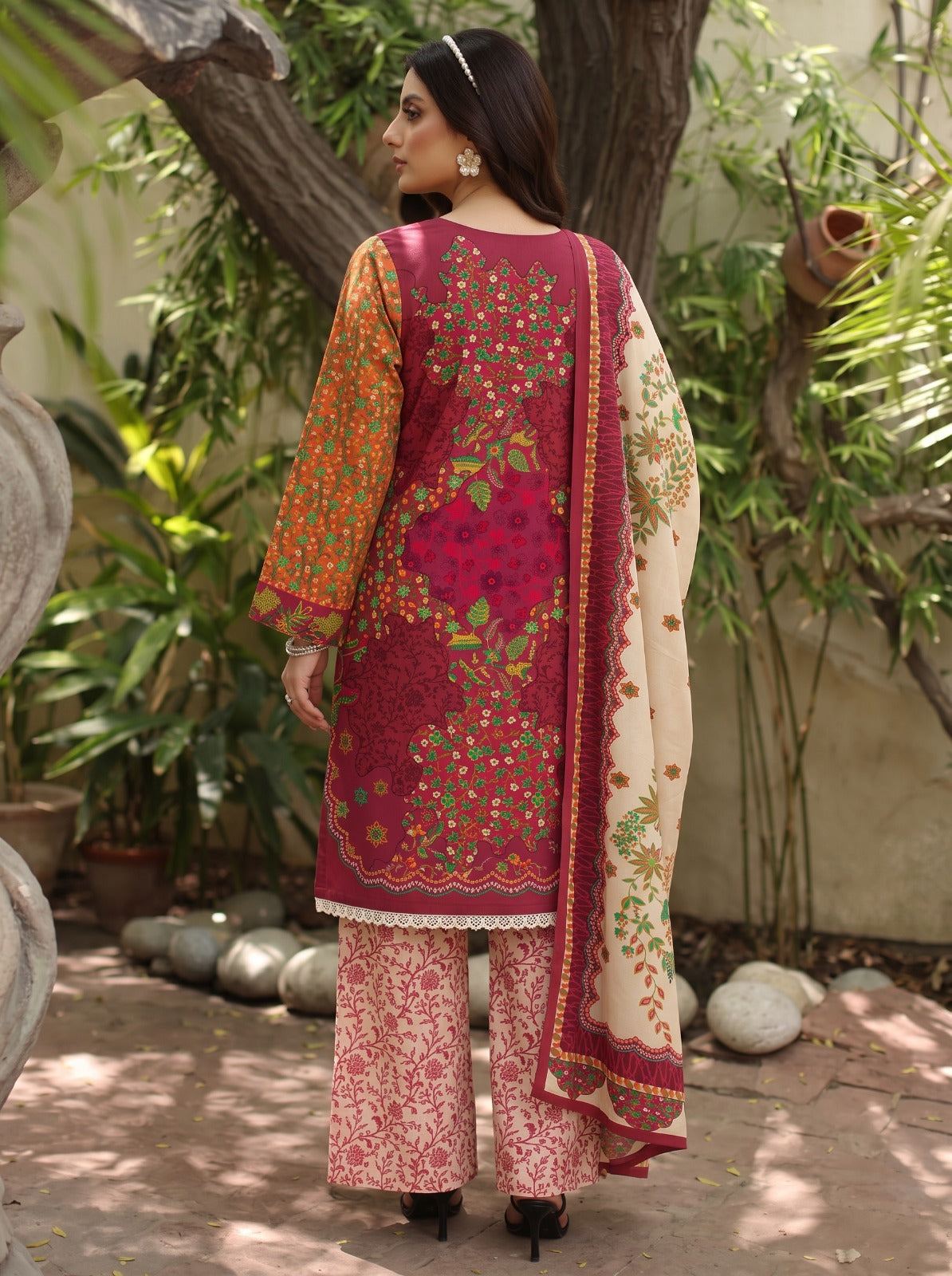 Charizma printed linen 3pc