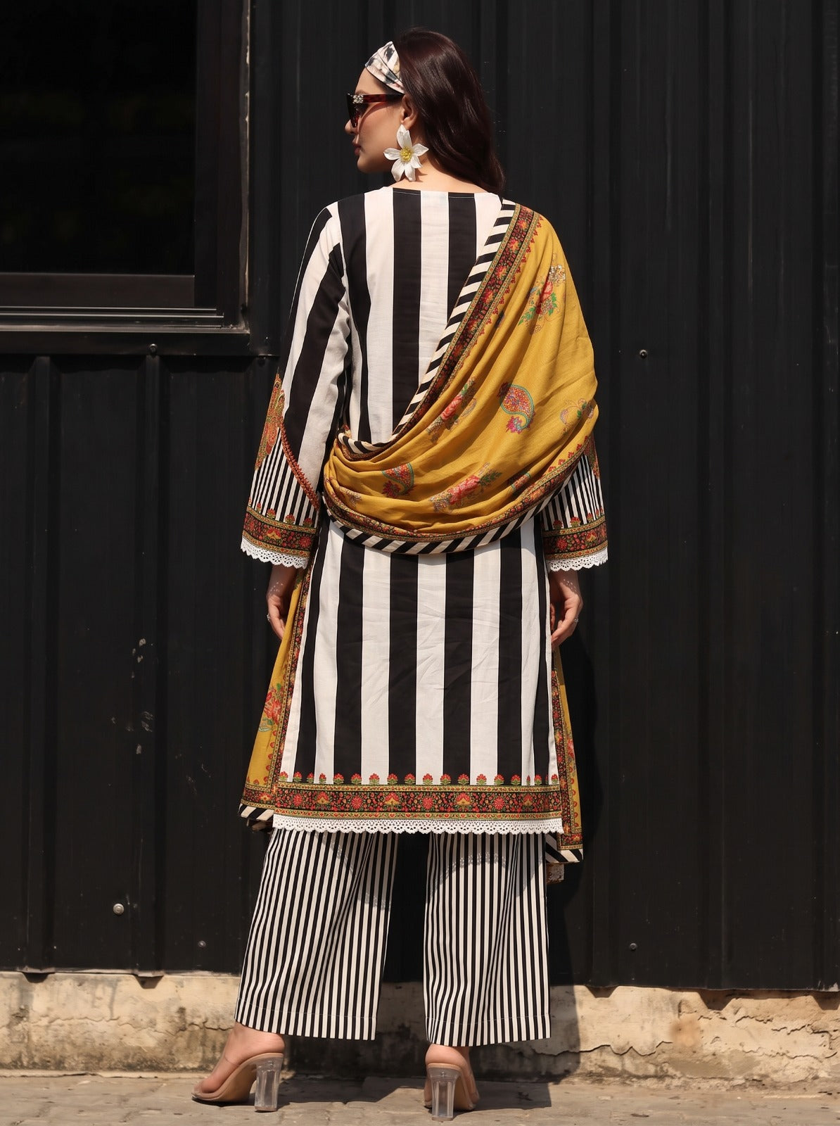 Charizma printed linen 3pc