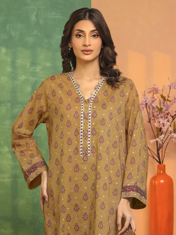 Unstitched Edenrobe Printed Linen 3-Pc 07