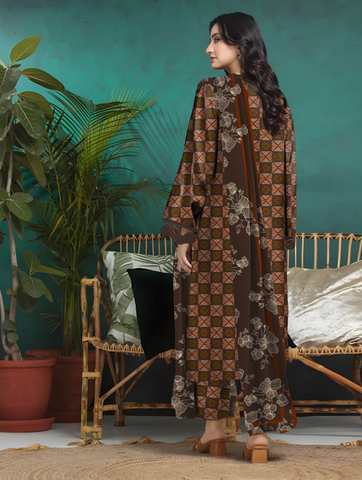 Unstitched Edenrobe Printed Linen 3-Pc 02