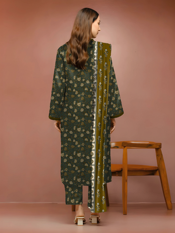 Unstitched Edenrobe Printed Linen 3-Pc 04