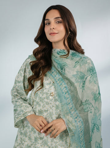 Sapphire Printed Lawn 3PC V-11