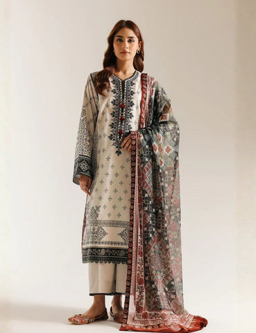 Ethnic Printed Lawn 3PC 003