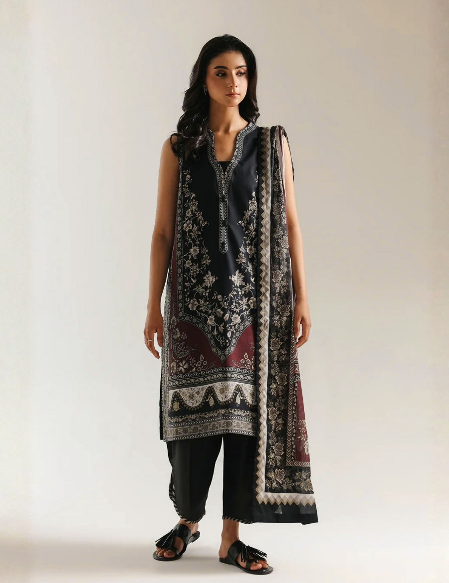 Ethnic Printed Lawn 3PC 901