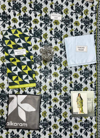 Alkaram Studio Printed Suit 3pc V-7
