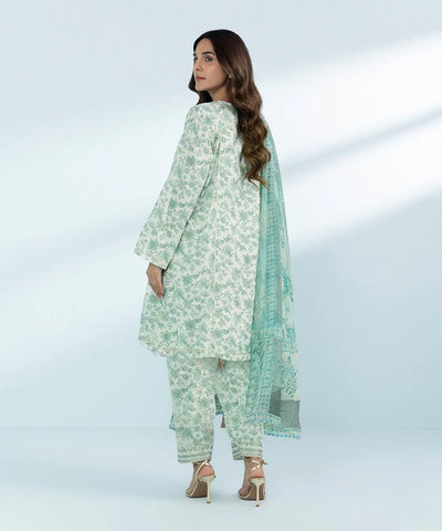 Sapphire Printed Lawn 3PC V-11