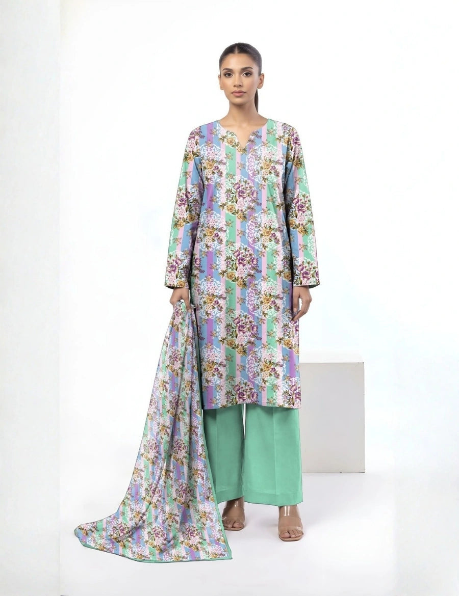 Khaadi Printed Lawn 3PC ss189b