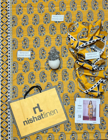 Unstitched Nishat Printed Khaddar 3-Pc 42303178