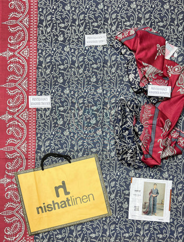Unstitched Nishat Printed Khaddar 3-Pc 42303239