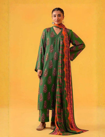 Unstitched Nishat Printed Khaddar 3-Pc 42304009