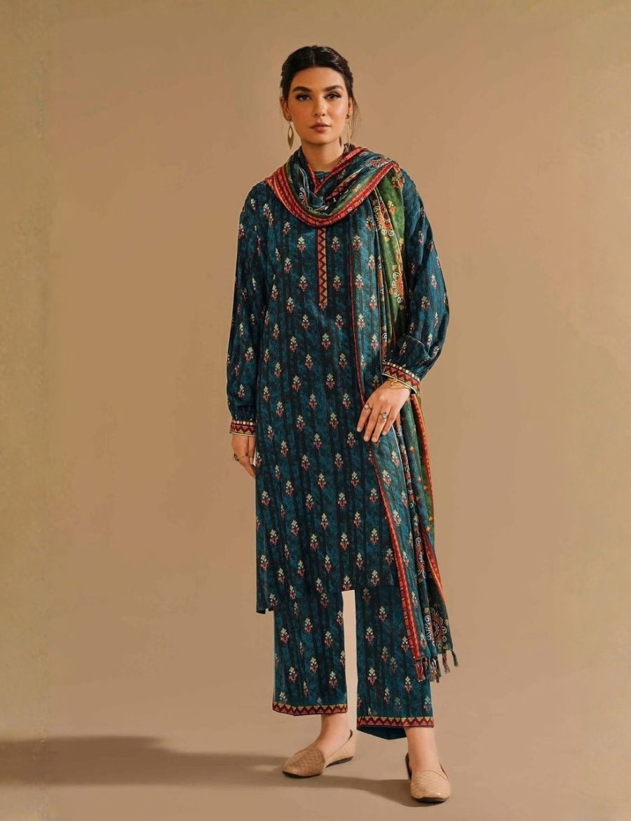 Unstitched Nishat Printed Khaddar 3-Pc 42303270