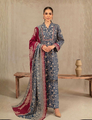 Unstitched Nishat Printed Khaddar 3-Pc 42303239