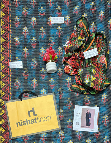 Unstitched Nishat Printed Khaddar 3-Pc 42303270