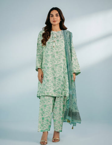 Sapphire Printed Lawn 3PC V-11