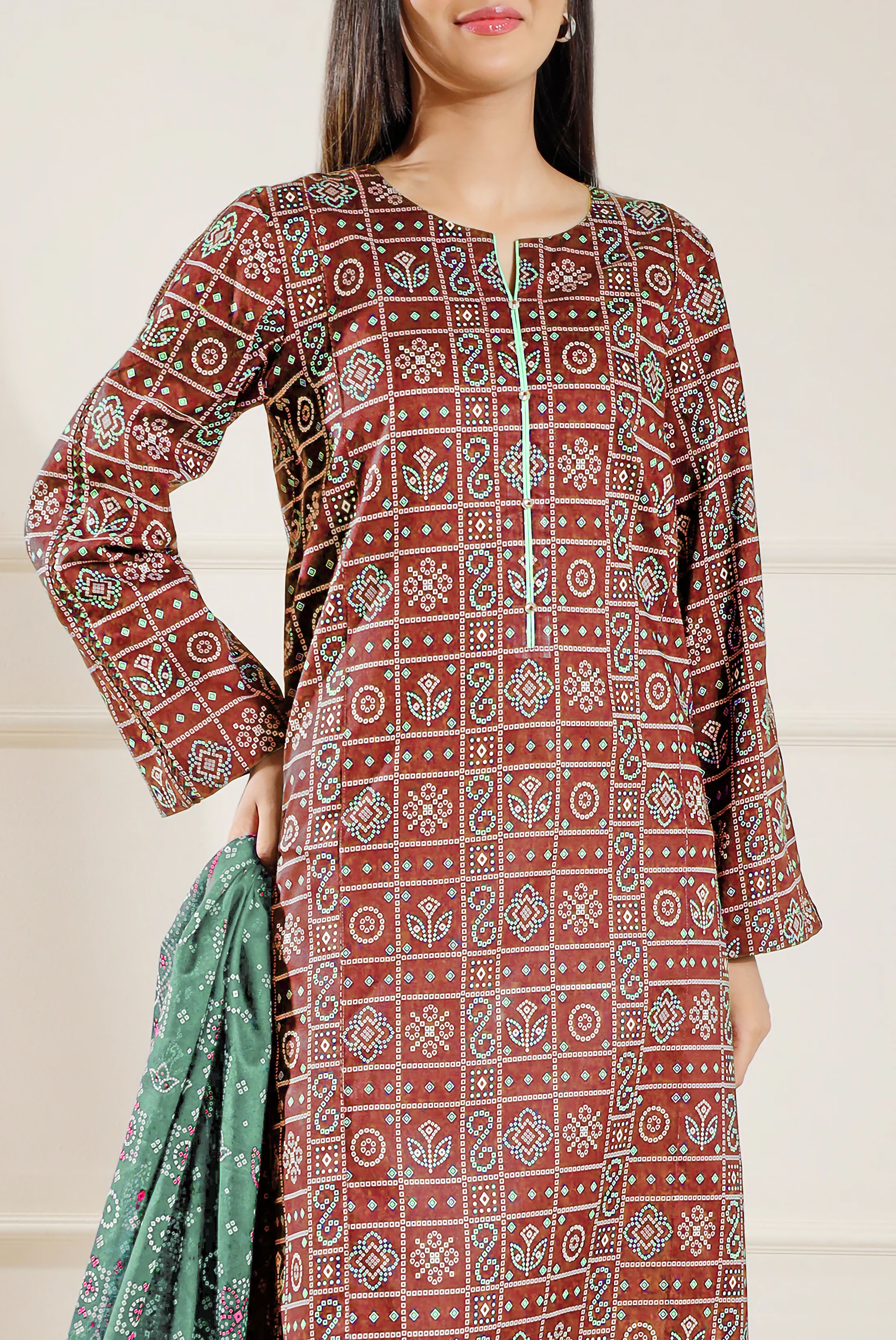 Saya Unstitched Printed Khaddar 