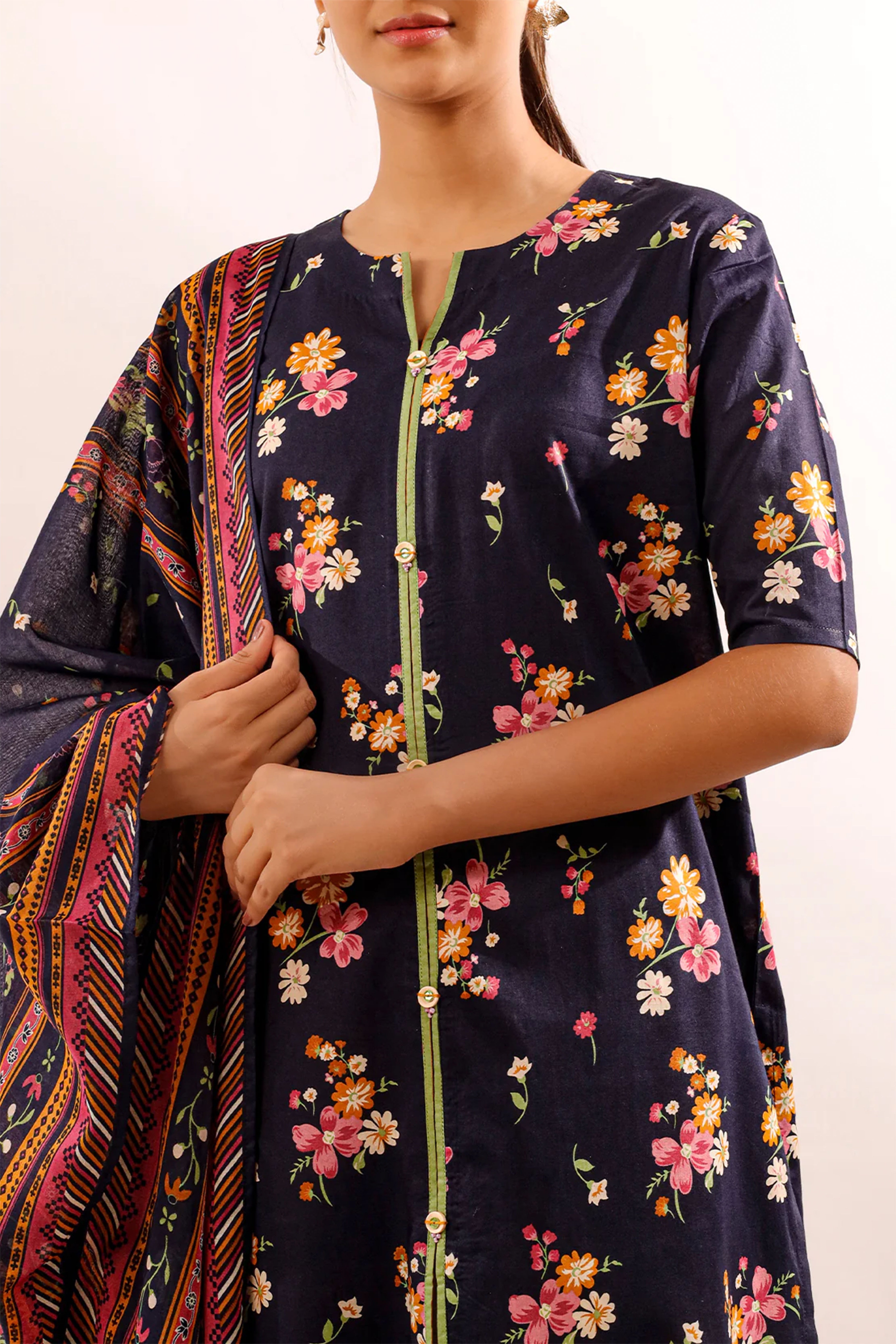 Saya Unstitched Printed Khaddar 