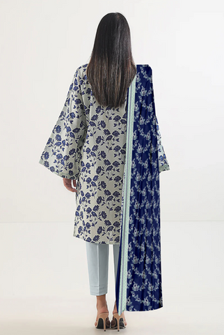 Unstitched Saya Printed Linen 3-Pc 06