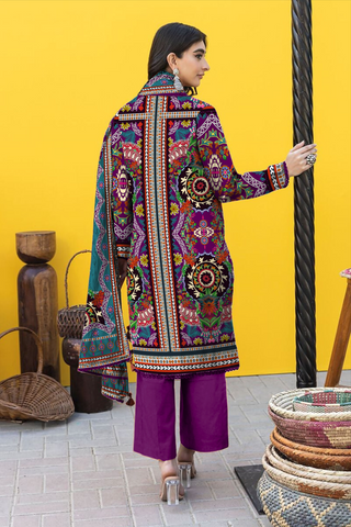 Unstitched Khaadi Printed Khaddar 3-Pc 07