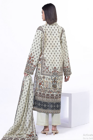 Unstitched Khaadi Printed Khaddar 3-Pc 05