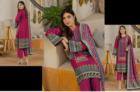 Set of Printed Bareeza Khaddar 3PC