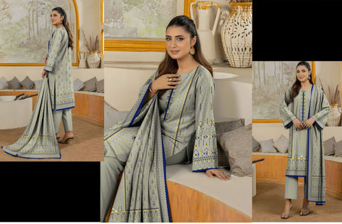 Set of Printed Bareeza Khaddar 3PC