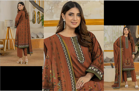 Set of Printed Bareeza Khaddar 3PC