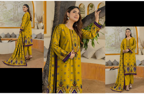 Set of Printed Bareeza Khaddar 3PC