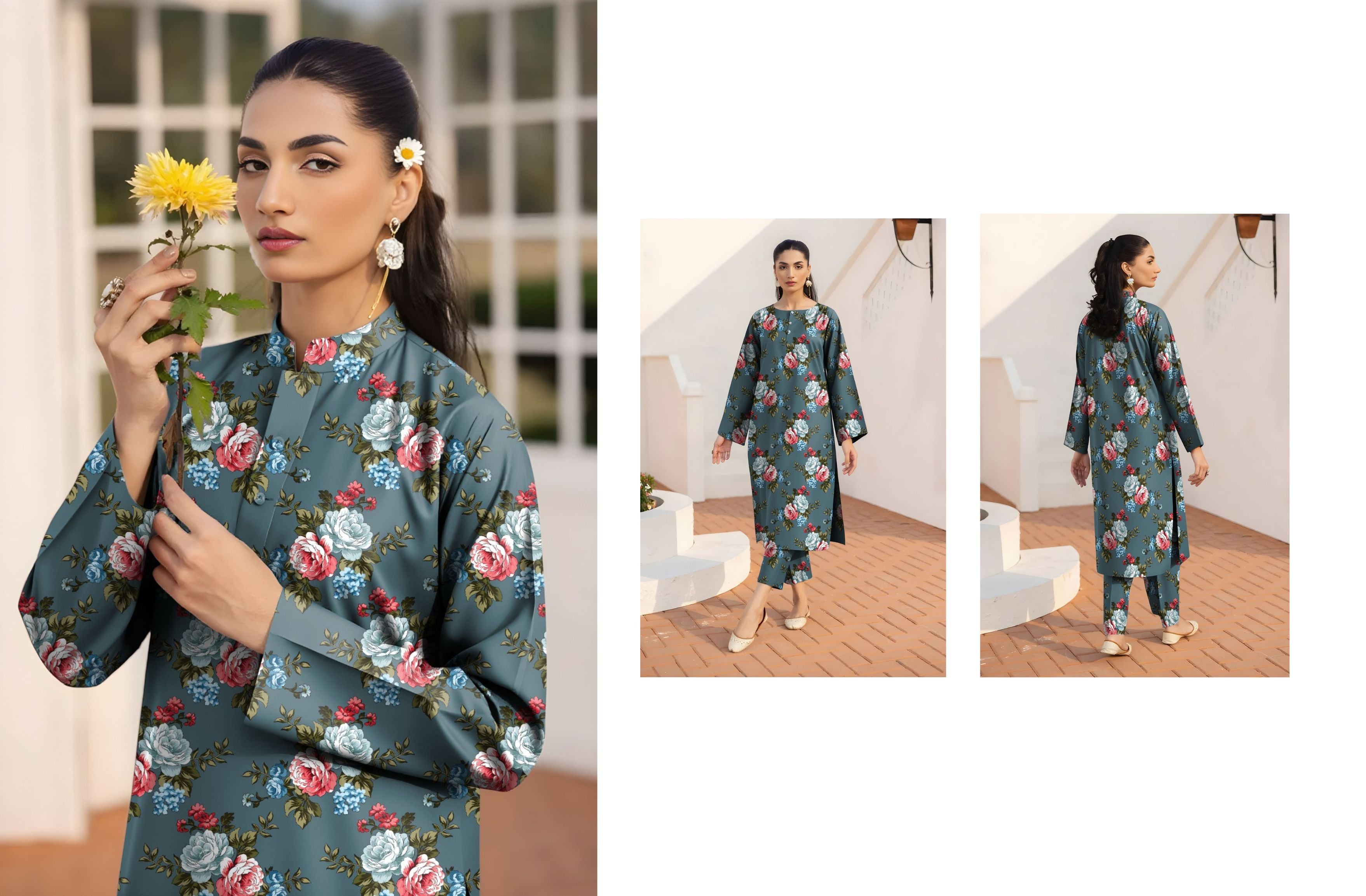 Set of baroque Printed khaddar 2PC